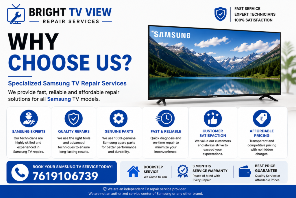 why choose us samsung tv repair